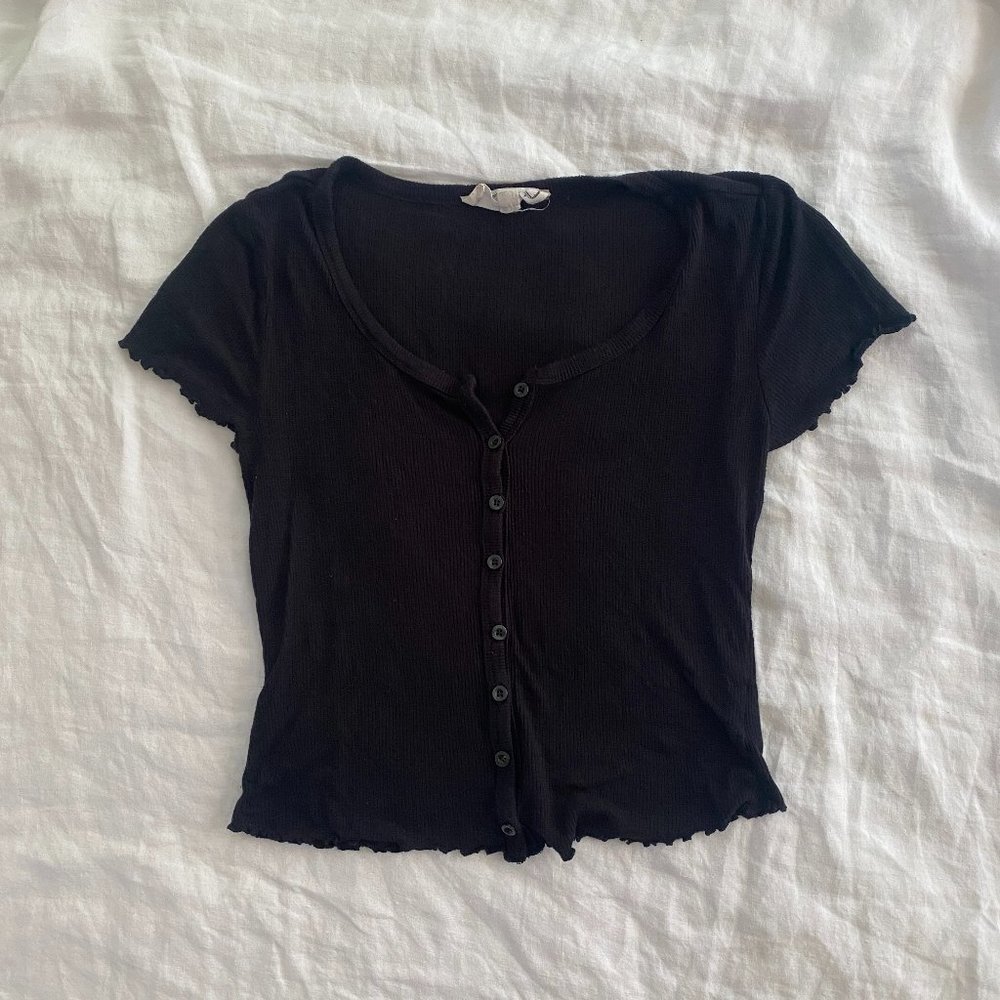 Babydoll Black Tee